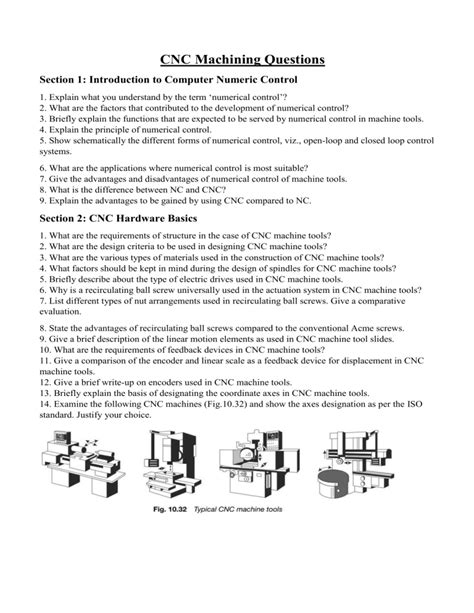 cnc machining questions